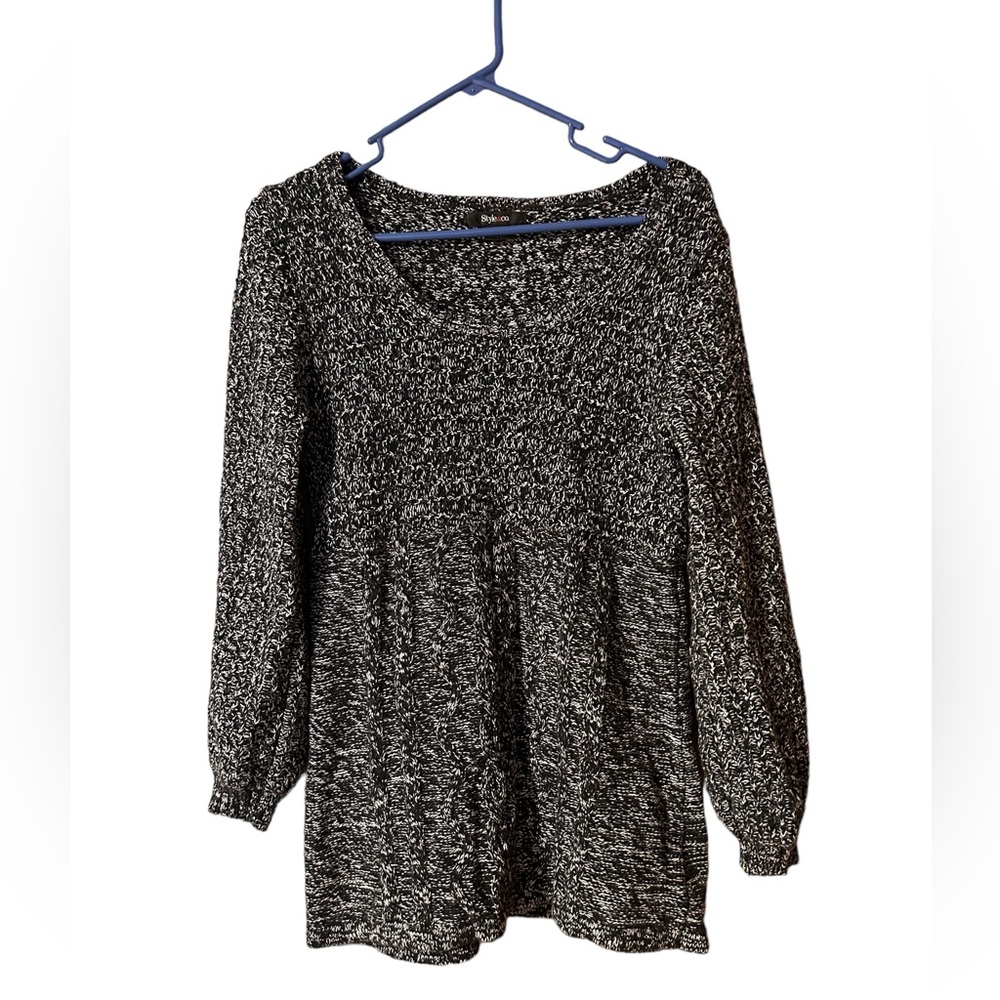 Style and Co Grey Sweater, size Medium, Fall Looks